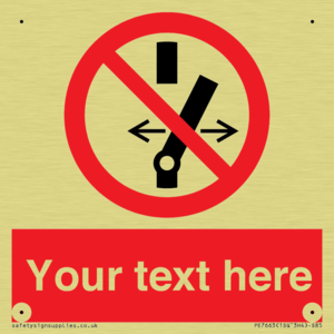 Custom prohibition Do not alter the state of the switch